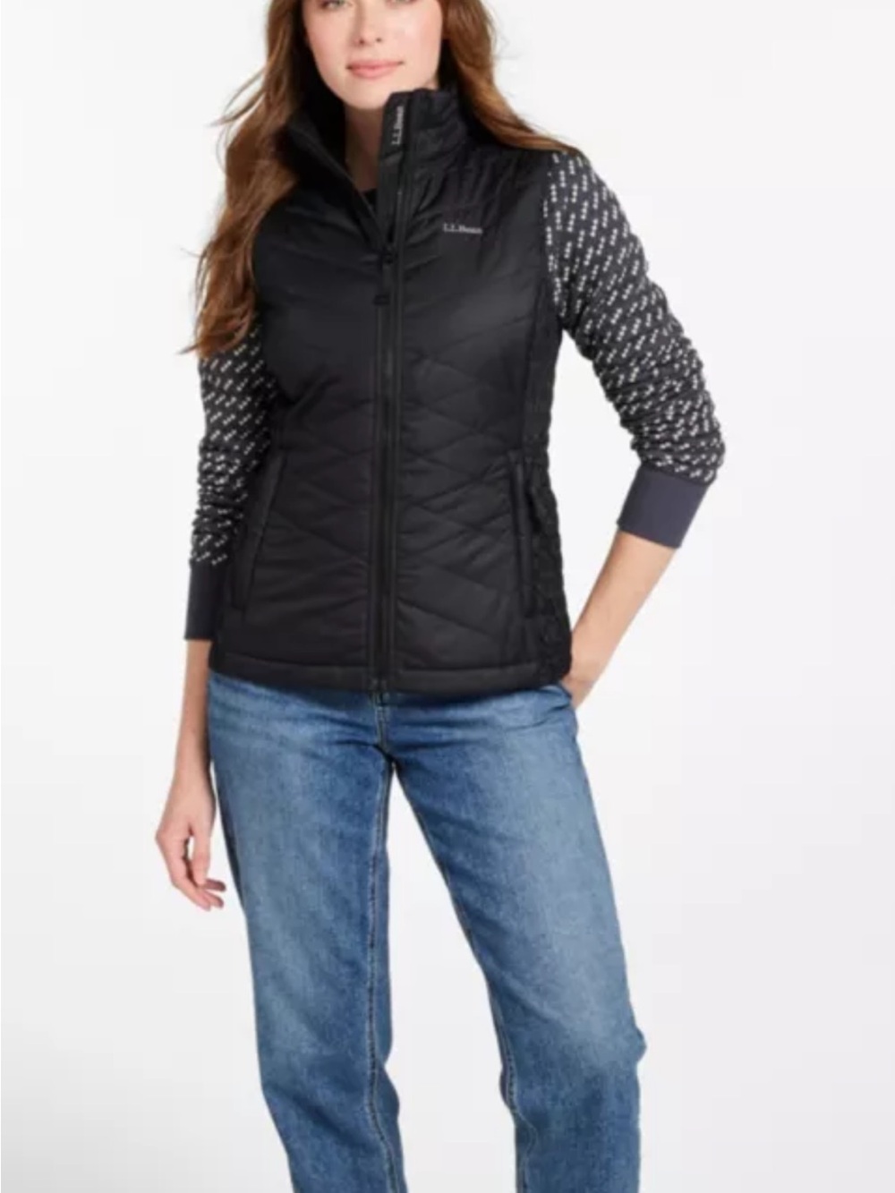 L.L. Bean Women's Black Quilted Insulated Vest